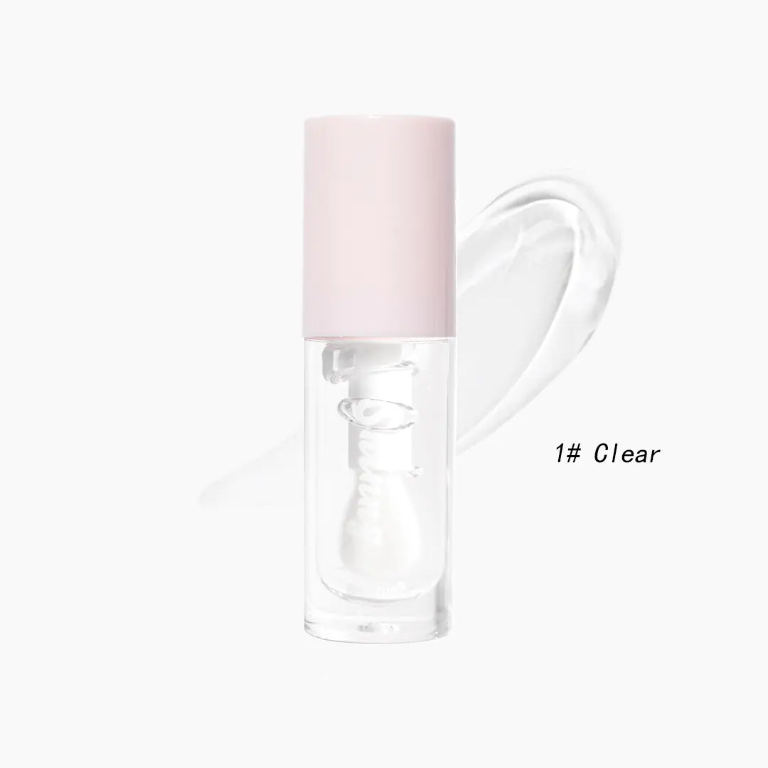 Lustrous Noir Lip Gloss with Shine Mirror