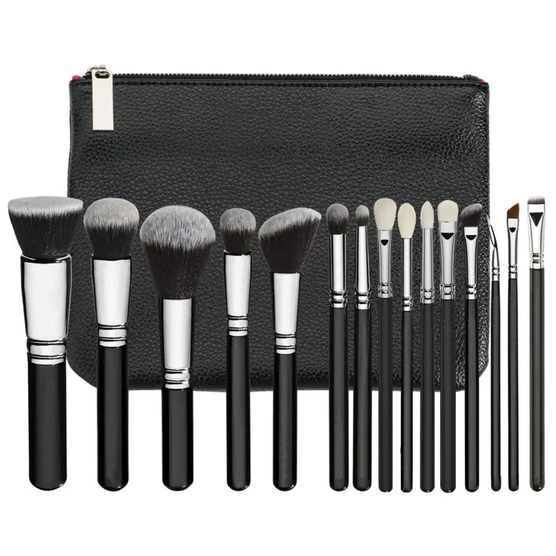 Elegant Pink Rosegold 15pc Brush Kit