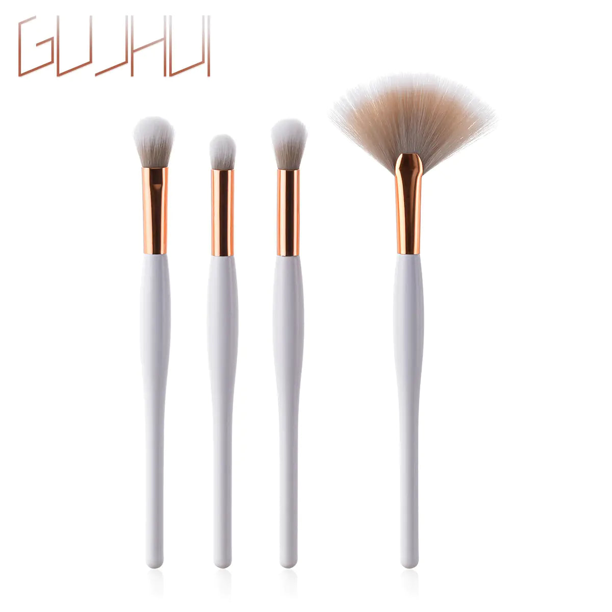 8-Piece Professional Makeup Brush Kit: Black & Silver Edition