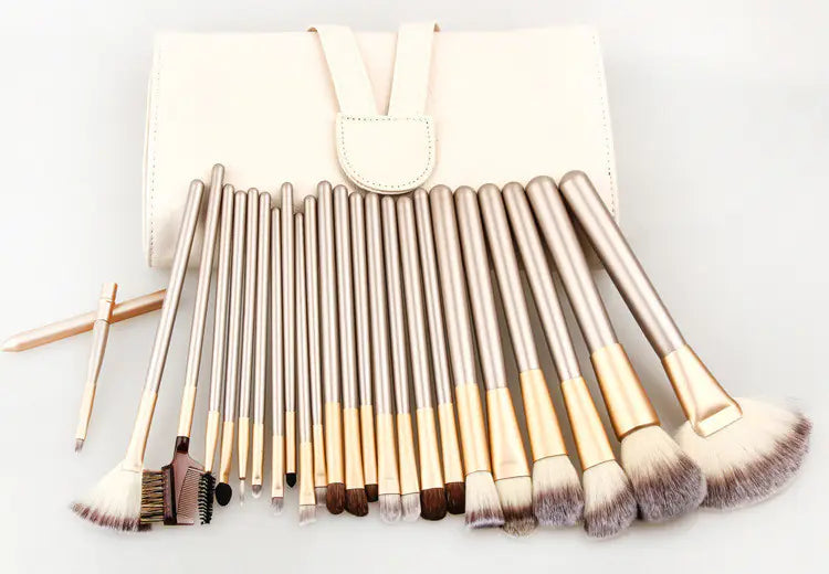 Champagne Elegance Makeup Brush Set