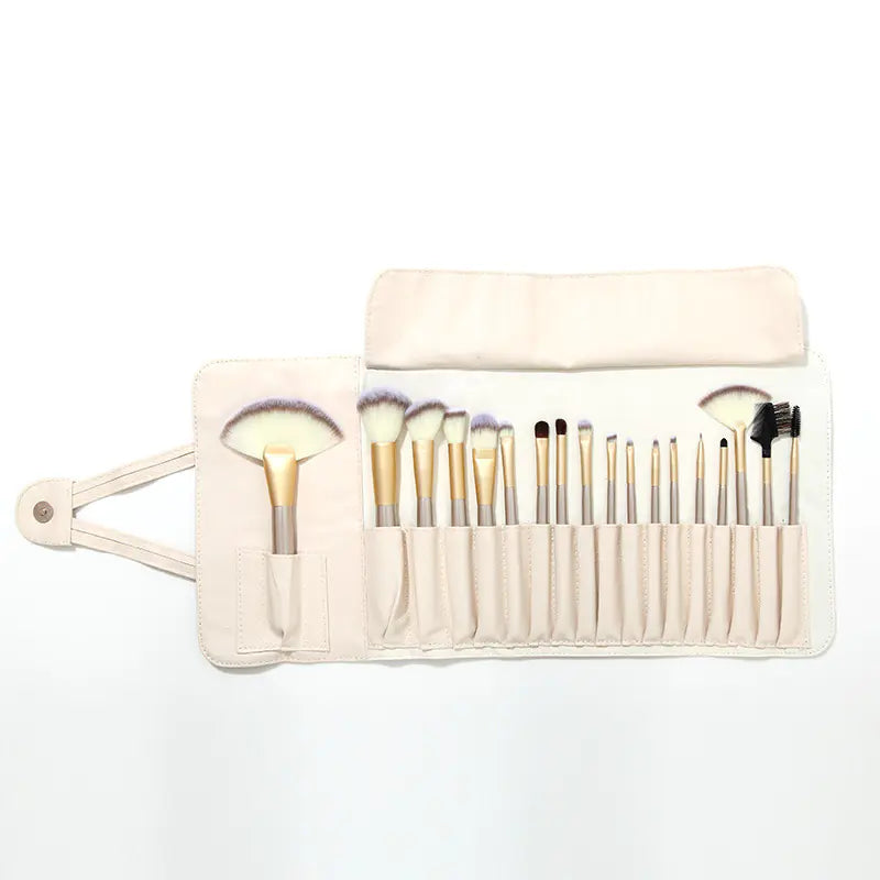 Champagne Elegance Makeup Brush Set